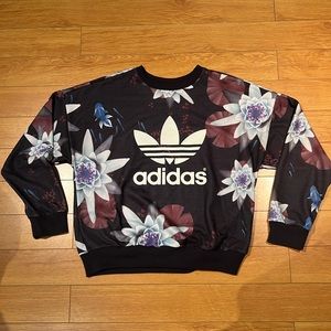 Floral ADIDAS crew neck sweatshirt